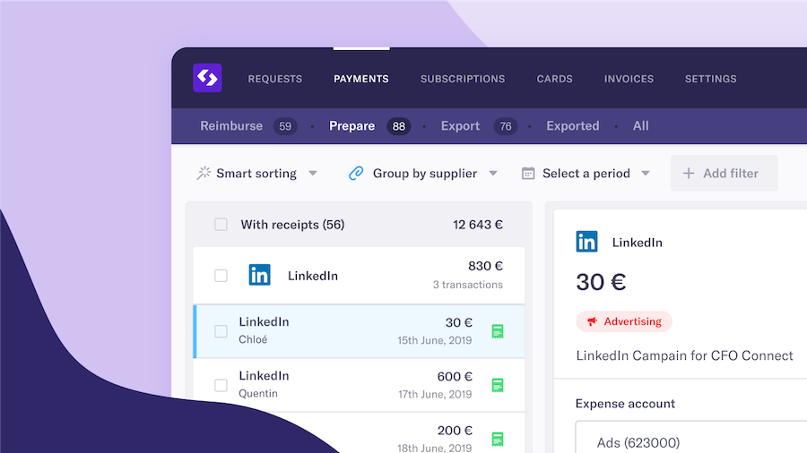 Spendesk Dashboard Overview